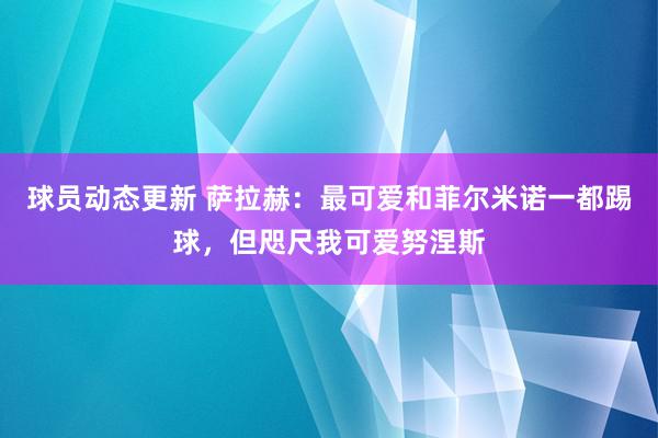 球员动态更新 萨拉赫：最可爱和菲尔米诺一都踢球，但咫尺我可爱努涅斯