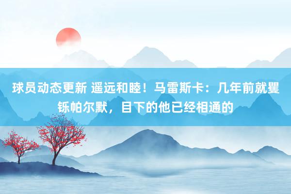 球员动态更新 遥远和睦！马雷斯卡：几年前就矍铄帕尔默，目下的他已经相通的