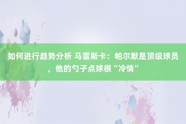 如何进行趋势分析 马雷斯卡：帕尔默是顶级球员，他的勺子点球很“冷情”