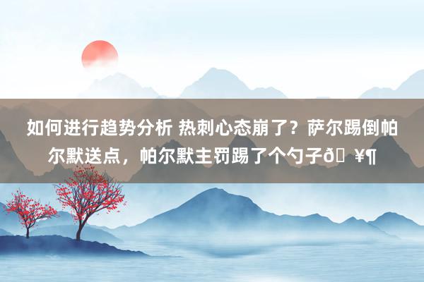 如何进行趋势分析 热刺心态崩了？萨尔踢倒帕尔默送点，帕尔默主罚踢了个勺子🥶